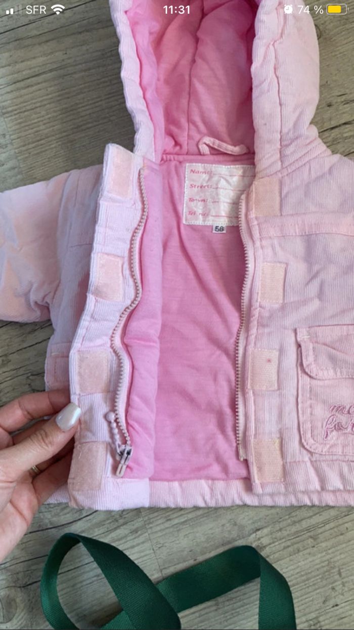 Veste/manteau fille 3 mois - photo numéro 3
