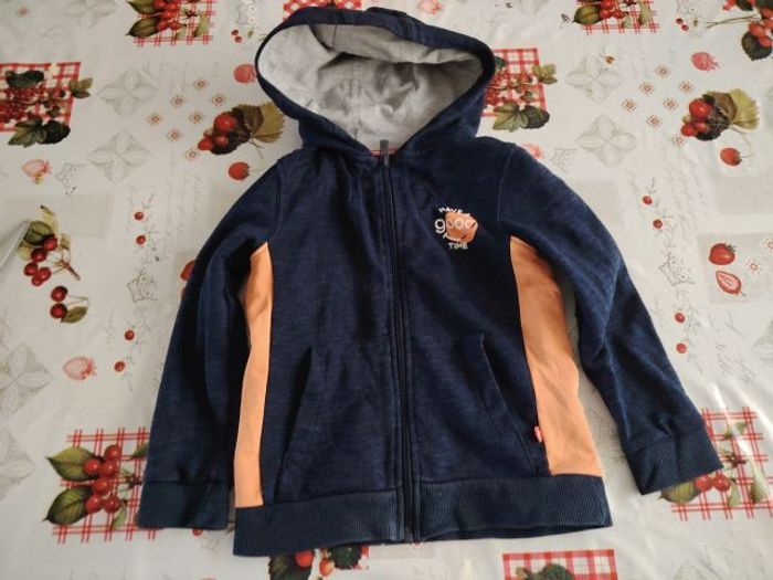 Gilet bleu orange OKAIDI (5 ans)