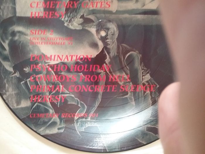 Pantera - Vinyle Picture Disc - Heresy (Live) - 1992 - photo numéro 4