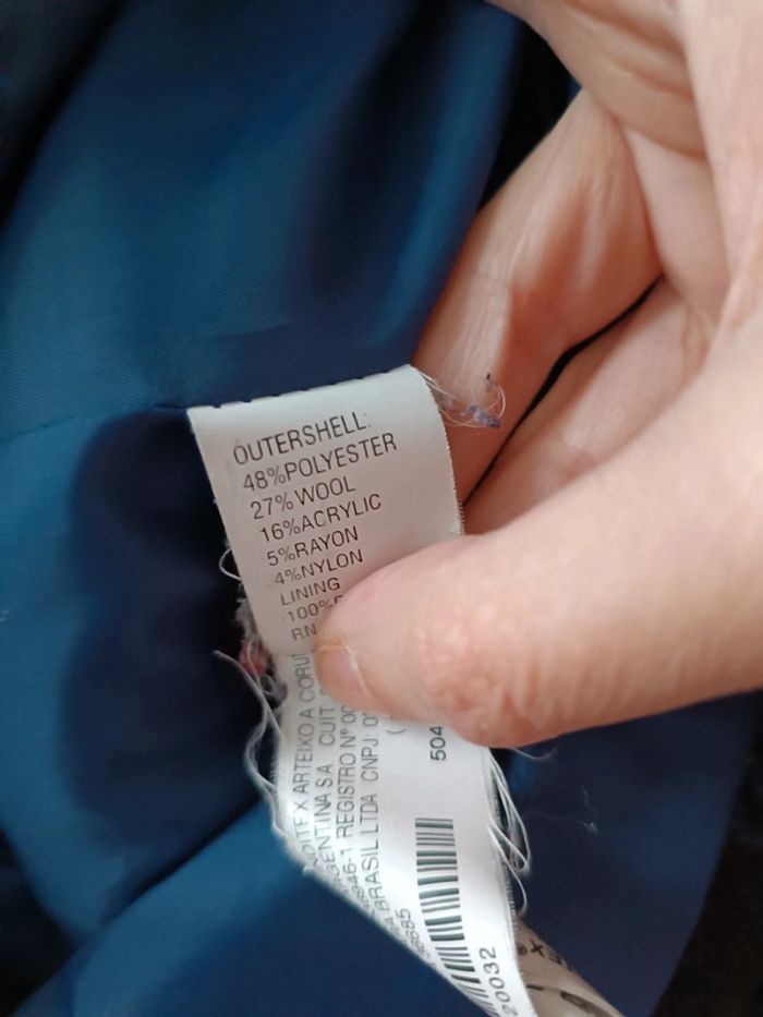 Très beau manteau bleu 3/4 - ZARA - taille M - photo numéro 4