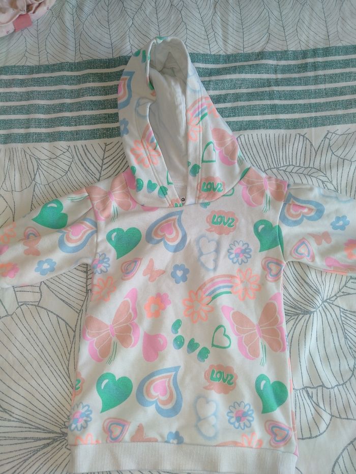 Sweat à capuche fille 12 mois Gémo
