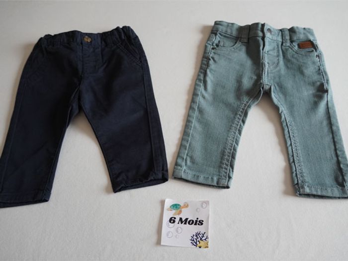Gros Lot de Vêtements pour Garçon en 6 mois (17 pantalons + 11 hauts) - photo numéro 9