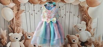 Robe pastel fille 24 Mois avec bandeau assorti