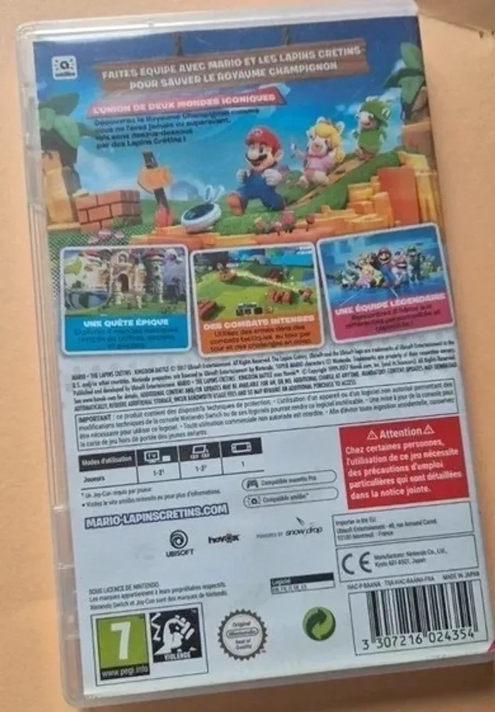 Jeux nitendo switch Mario + Lapins Crétins: Kingdom Battle – Nintendo Switch 🎮 - photo numéro 3