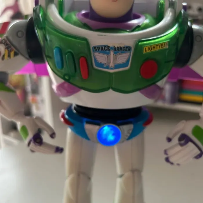 Buzz l'éclair français ceinture lumineuse toy story vintage - photo numéro 3