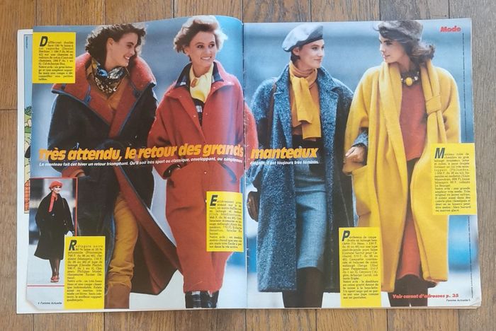 Ancien magazine femme actuelle n°5 années 80 vintage - photo numéro 3