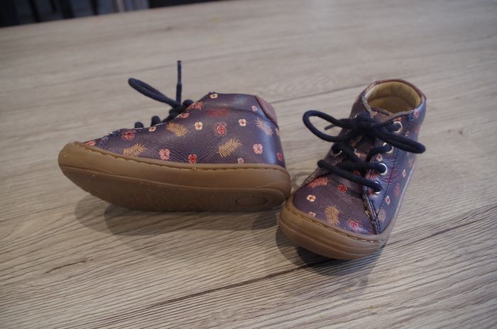 Chaussures Cuir Bellamy - Modèle "Feuillage Violet" - Pointure 21 - photo numéro 4