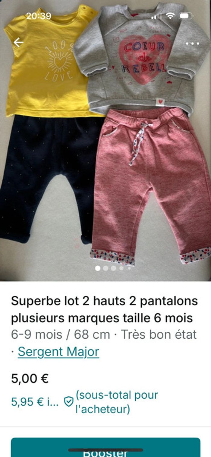 Superbe lot de 35 articles 6 mois plusieurs marques - photo numéro 8