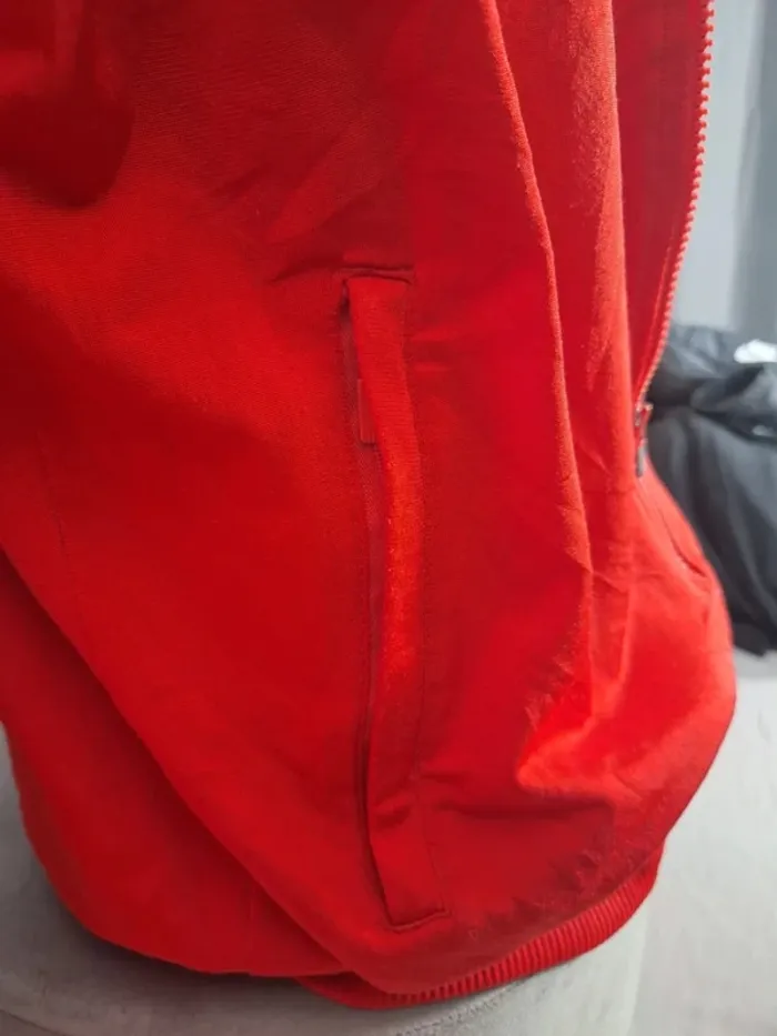 veste légère / Track jacket adidas vintage - bleu foncé et rouge - année 2007 brodé (460) - photo numéro 12