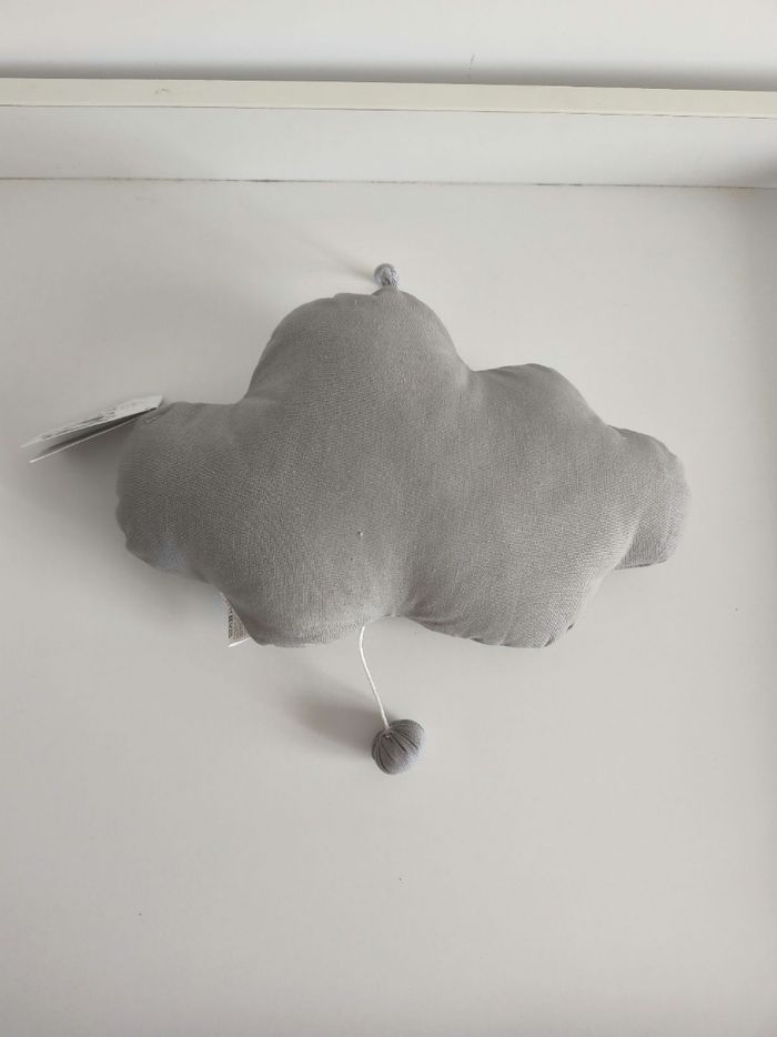 Coussin boite à musique nuage neuve avec étiquette - photo numéro 4