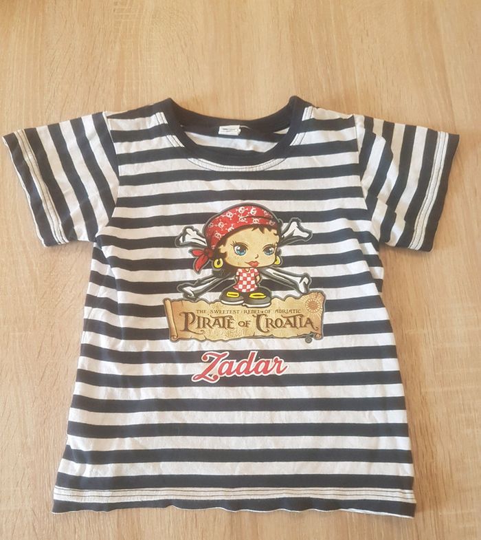 Tee Shirt Rayé Bleu et Blanc taille 3 ans