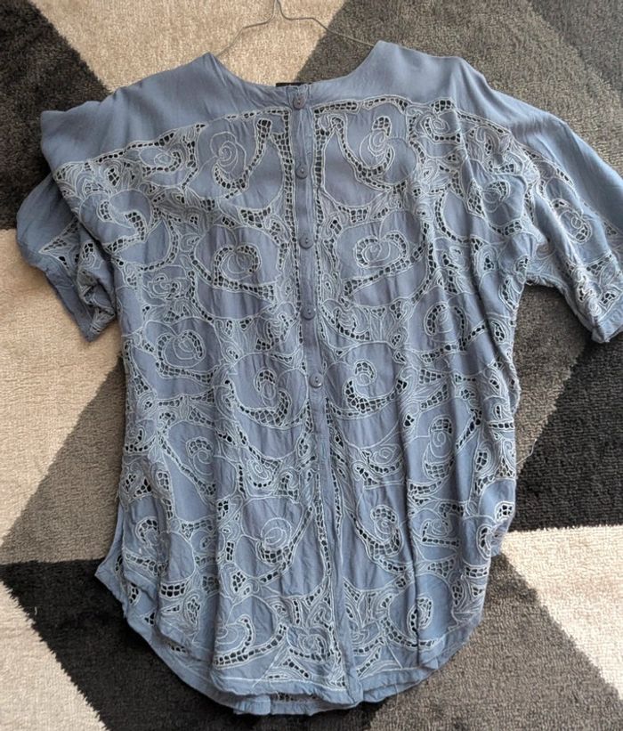 Chemise ajourée de dentelle anglaise - photo numéro 4