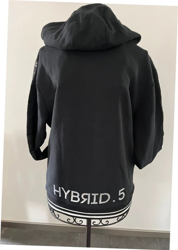 Gilet zippé noir à capuche taille XL marque hybrid.5 - photo numéro 5