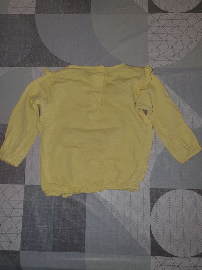 Tee-shirt manches longues 12mois fille - photo numéro 2
