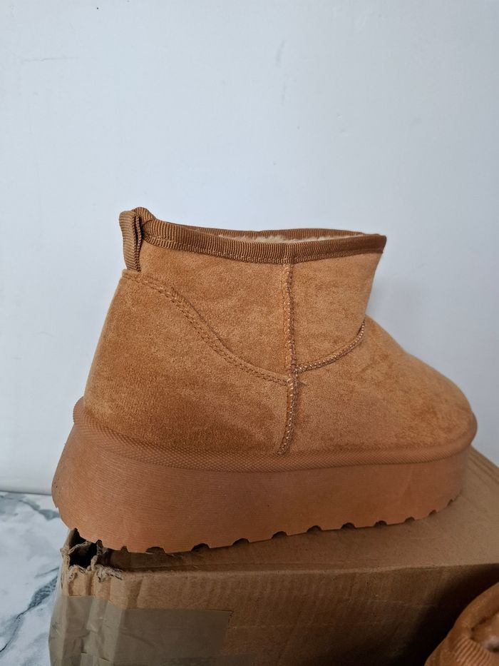 Bottes mi haute fourrées camel femme taille 40 - photo numéro 3