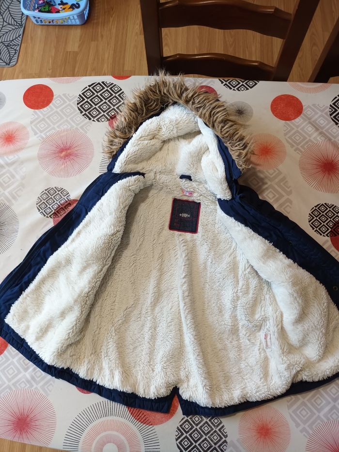 Manteau fourré ☃️ Taille 4 ans DPAM - photo numéro 5