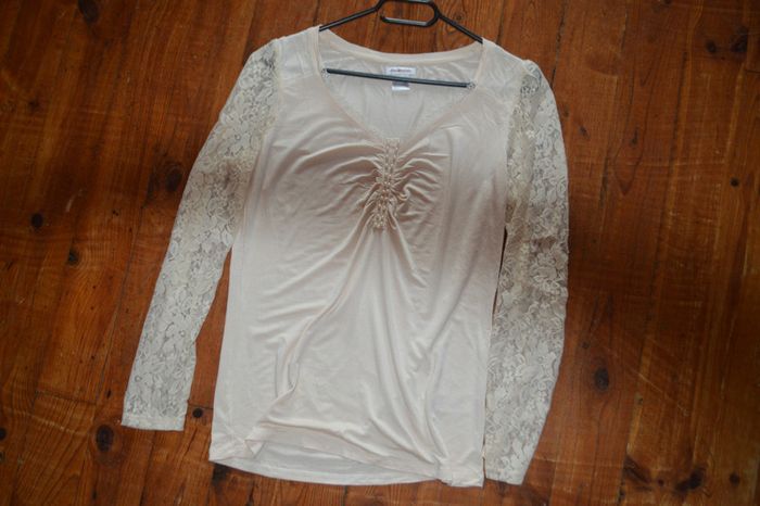 Tee shirt manches longues Broderies Taille 38/40 La Redoute