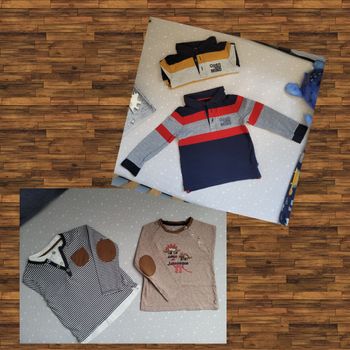 Lots t-shirts manches longues et polos