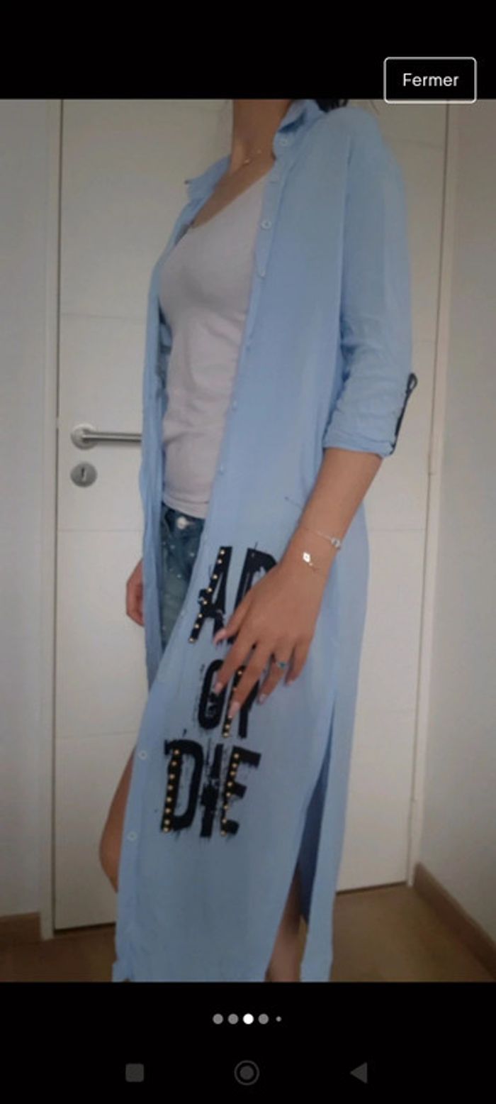 🎀 ROBE chemise longue - photo numéro 3