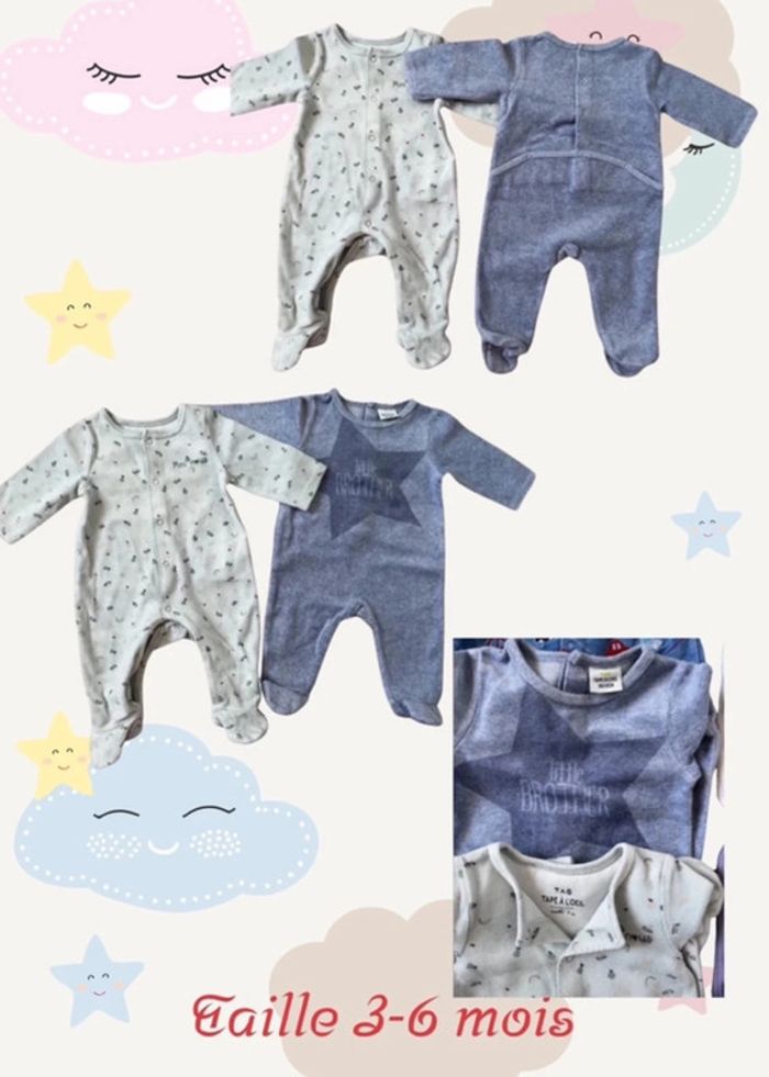 Lot de 11 pyjamas 3 mois - photo numéro 3