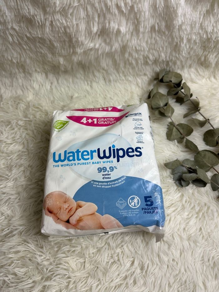 Lot de 5 paquets de 60 lingettes Waterwipes - photo numéro 3