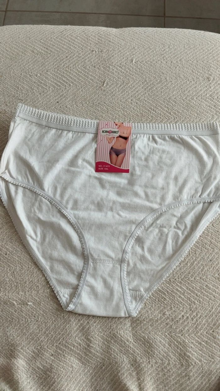 Culotte blanche taille 46/48 femme taille haute - photo numéro 2