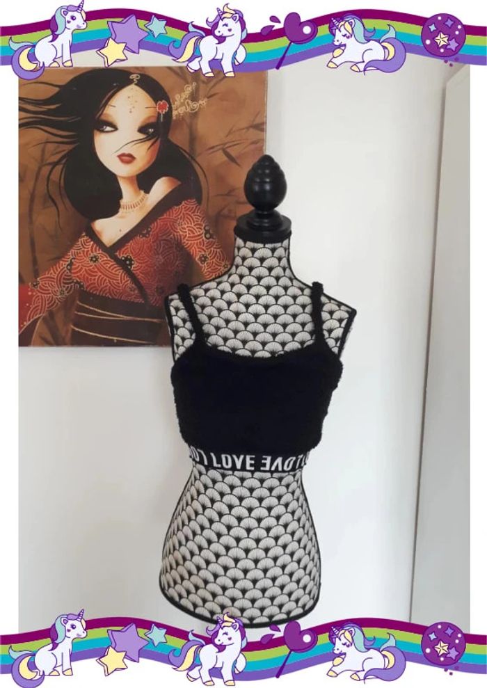 Brassière effet lainage bouclée taille S