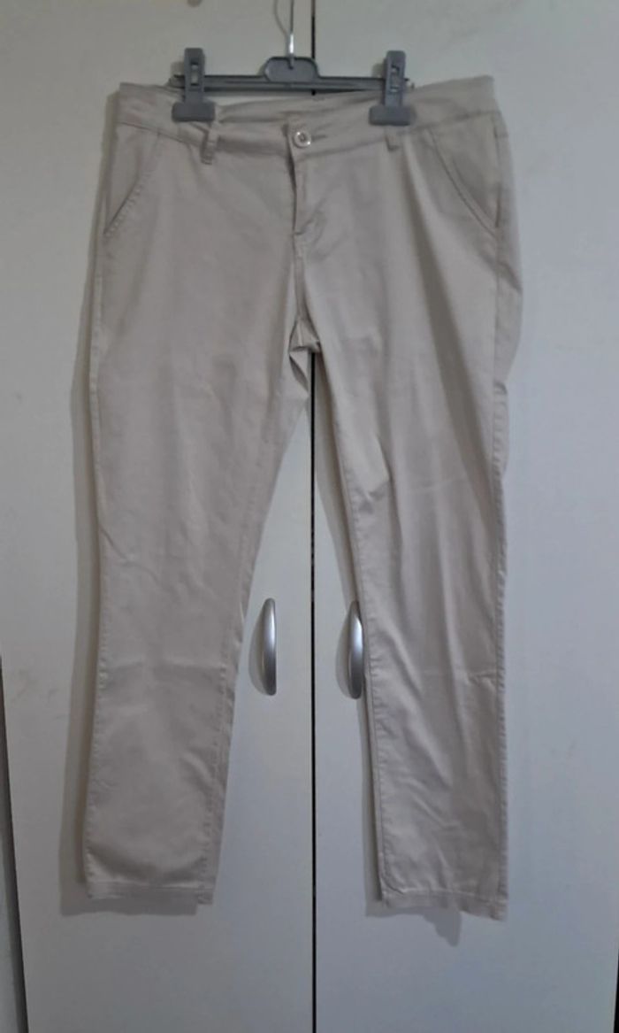 Pantalon blanc t40 - photo numéro 2