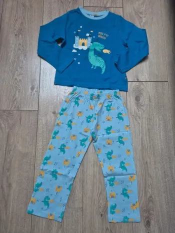 Pyjama en coton "mon p'tit dodo" 4 ans motif dragon neuf jamais porté