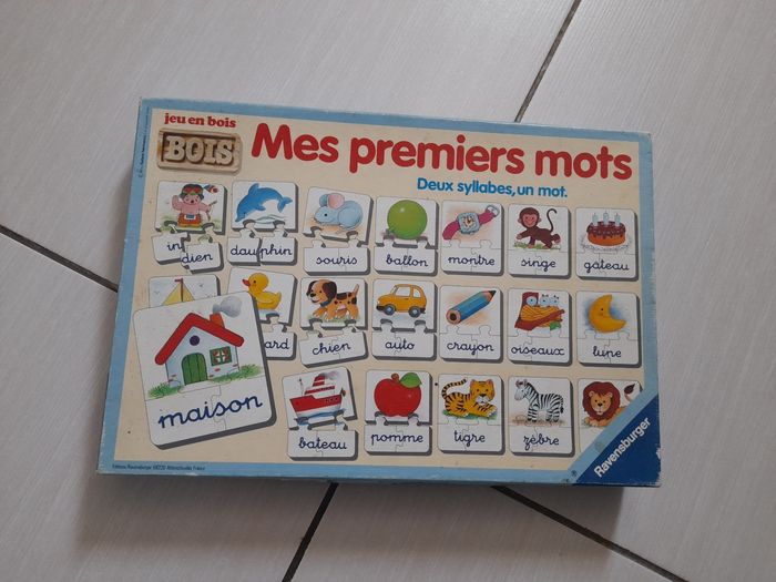 Mes premiers mots
Jeu vintage
Beaucoup utilisé