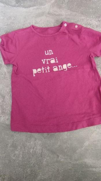 Tee-shirt manches courtes bébé fille 18 mois