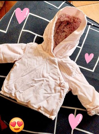 Manteau rose à fleurs T6M Sergen Major