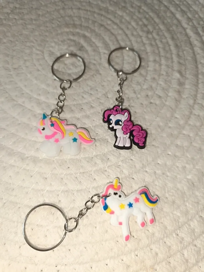 3 porte clef licorne 🦄🌈