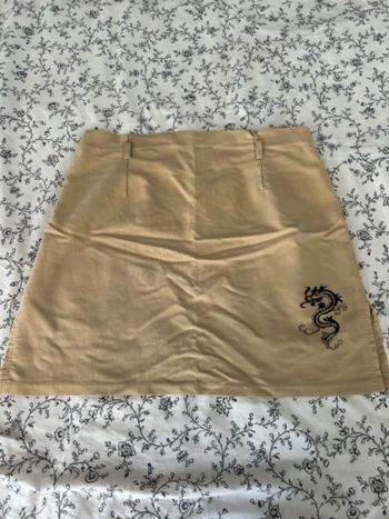 Mini jupe beige