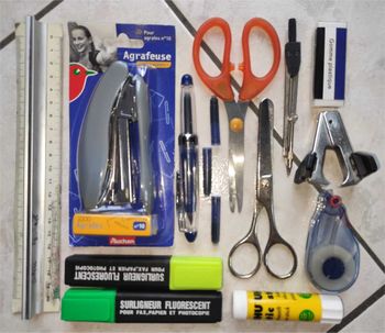 Petit lot écolier fournitures scolaires