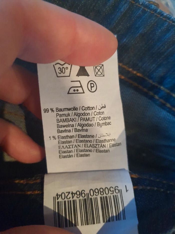 Jolie Jeans 7/8ème marine Pinkie fr 42 eu 40 - photo numéro 18