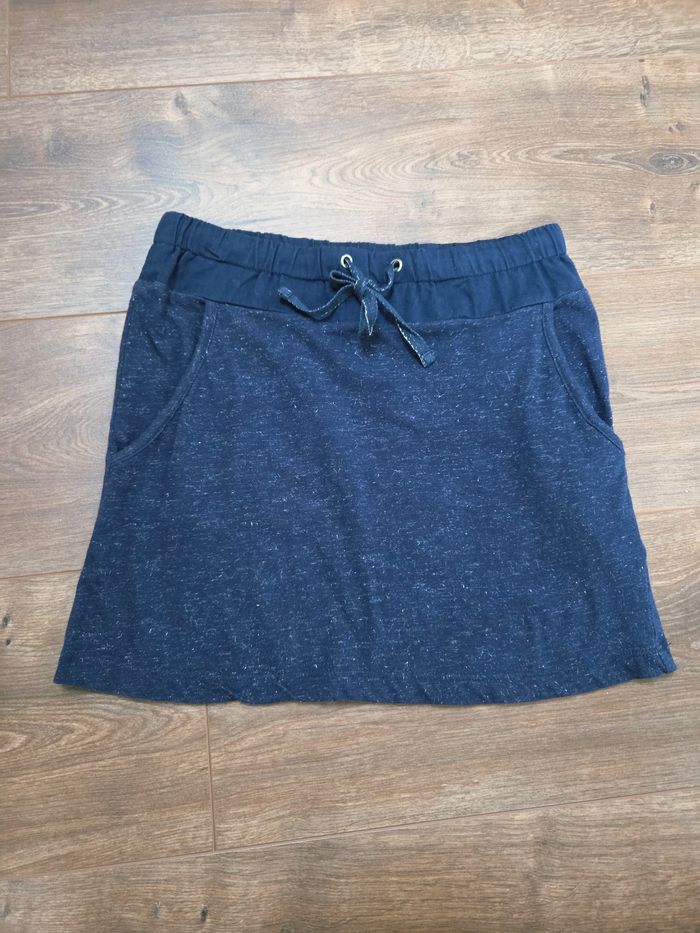 Jupe bleu marine argenté 12 ans neuve
