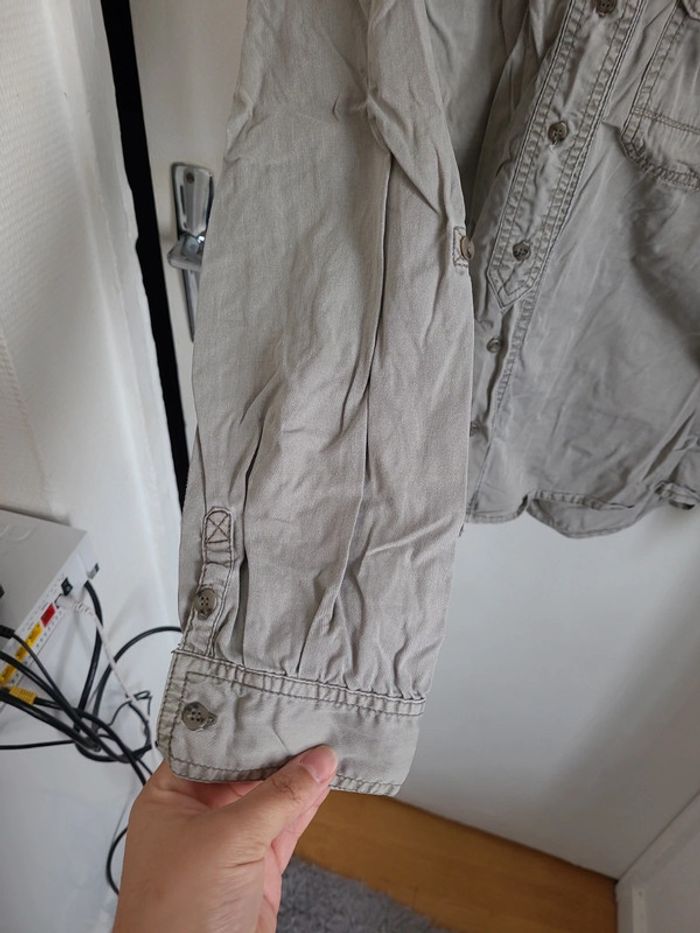 Chemise jeans gris - photo numéro 5