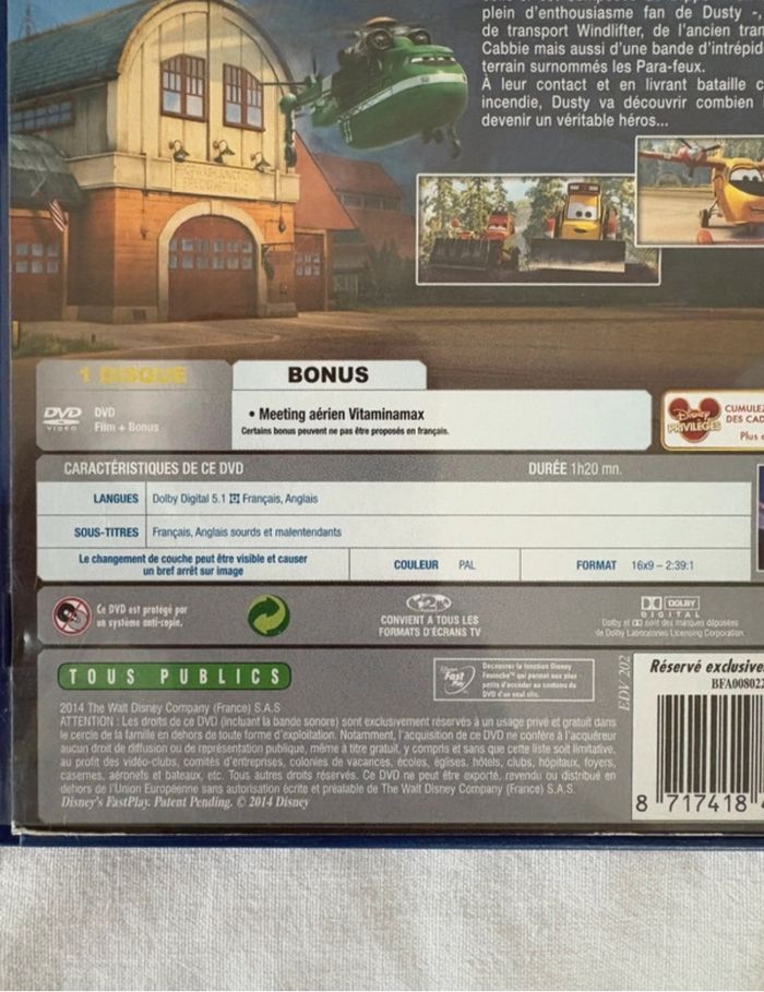 • Dvd Disney numéroté ~ Planes (108) & Planes 2 (111) • - photo numéro 8