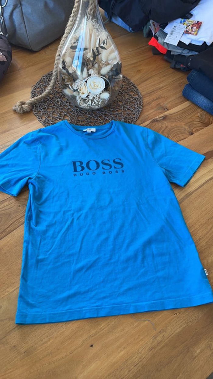 T-shirt Hugo boss bleu 12 ans