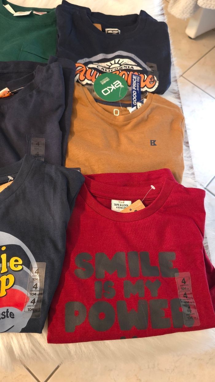 Neufs (non portés) 🏷💙😍🥰lot teeshirts ml 4 ans garçon 🥰😍💙 - photo numéro 4