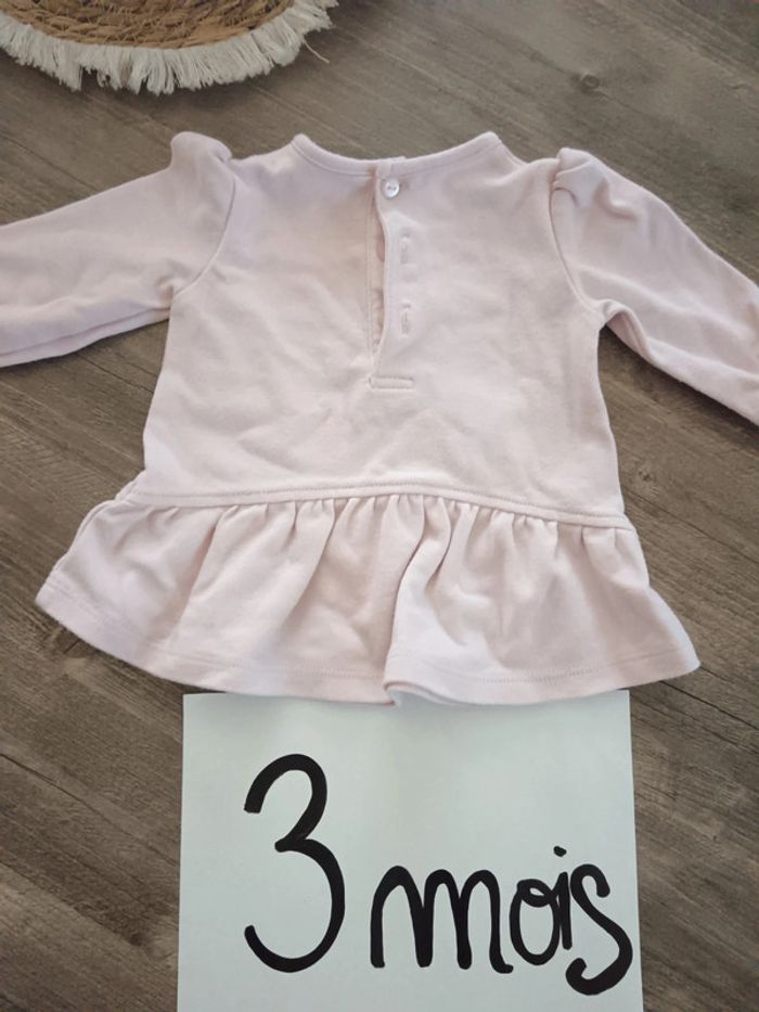 🌞 Robe rose pâle 3 mois - photo numéro 3