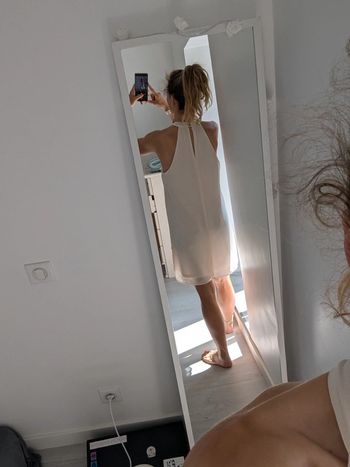 Jolie robe cérémonie saumon