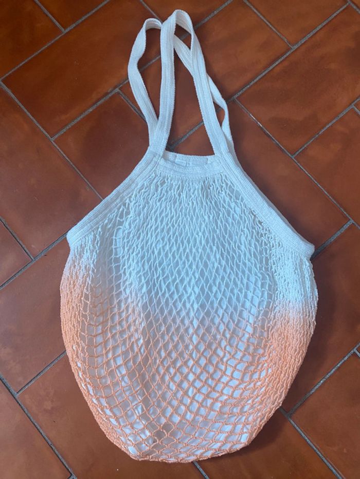 Sac filet blanc corail / rose Vanessa Bruno - photo numéro 3