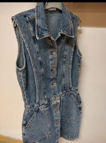 Robe en jean sans manches Camaïeu
