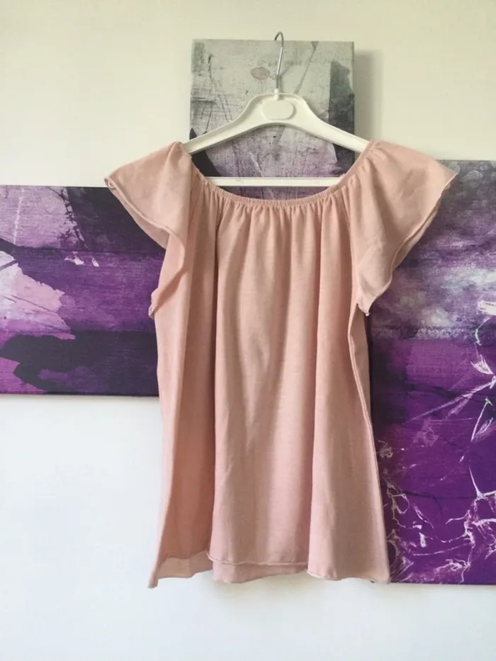 Haut rose avec noeud 12 ans - photo numéro 2