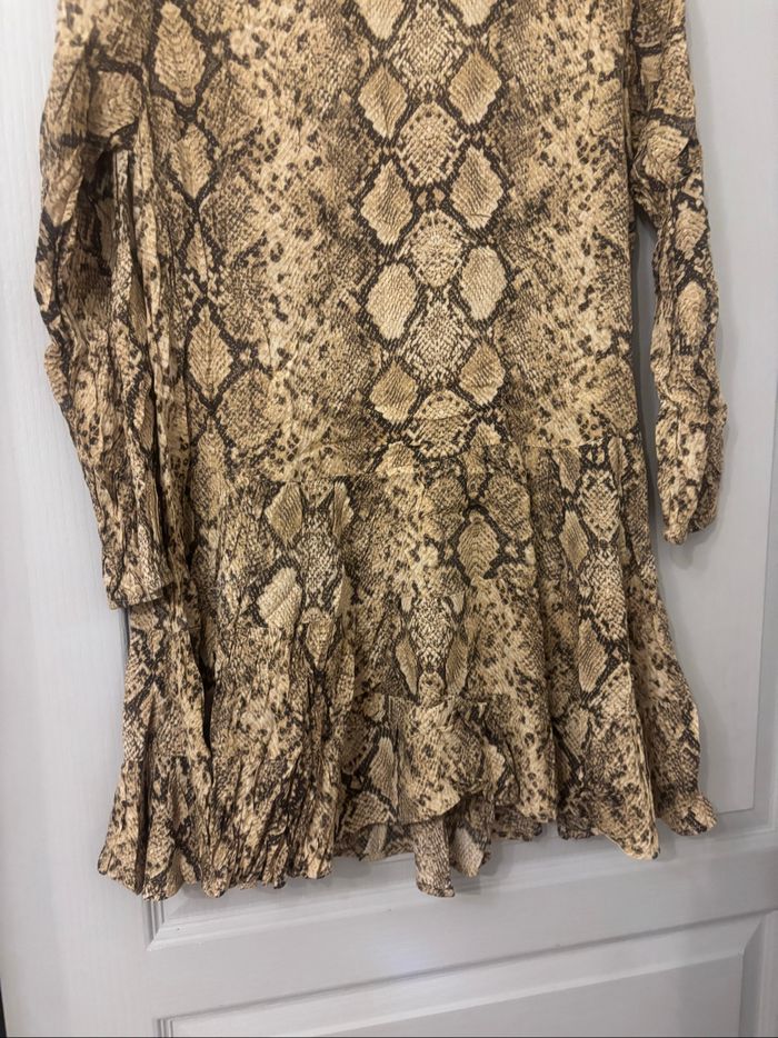 Robe manches longues imprimé animal Zara S - photo numéro 5