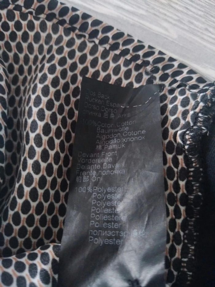 Blouse a manches longues one step a pois noir taille 38 - photo numéro 6