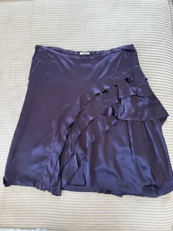 Jupe en soie Miumiu