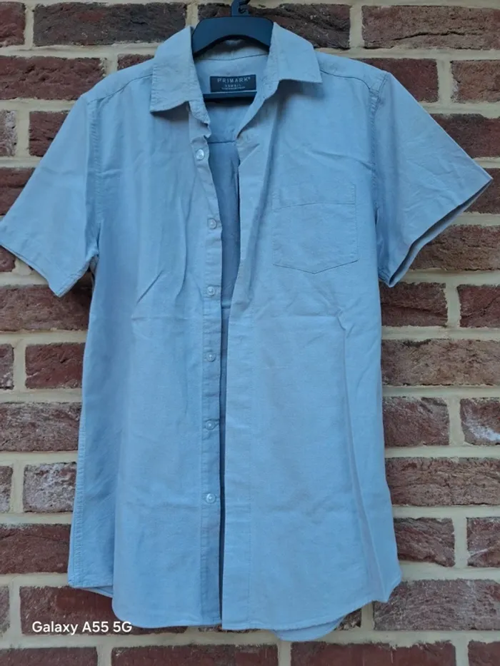 Chemise homme blanche manches courtes
